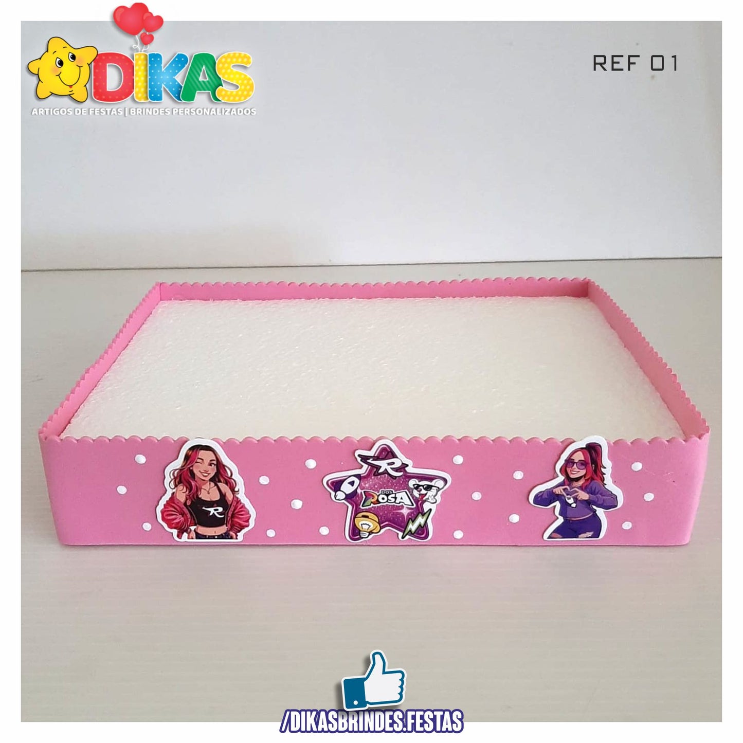 BANDEJA ARTESANAL PEQUENA - GRUPO DOS ROSA
