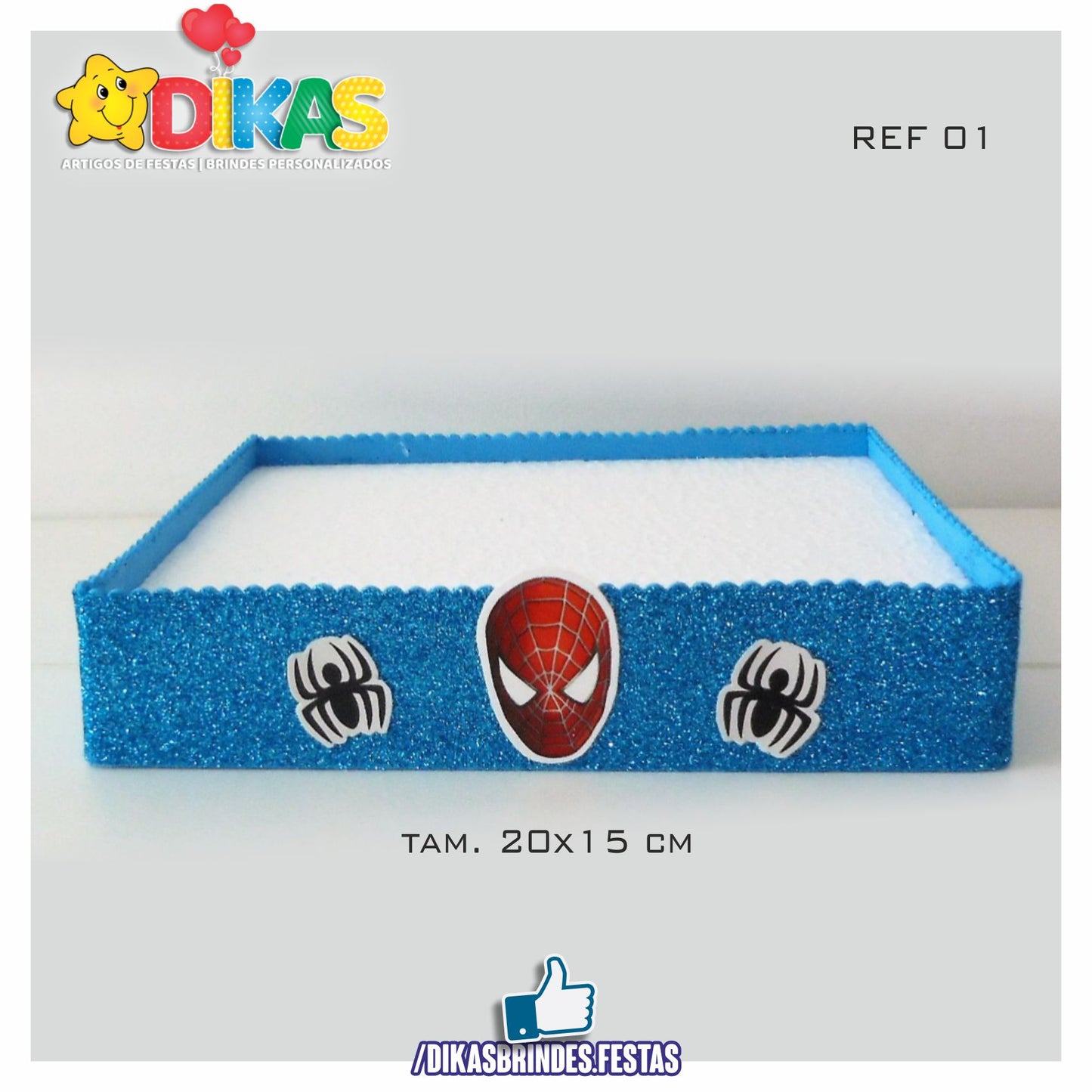 BANDEJA ARTESANAL PEQUENA - HOMEM ARANHA