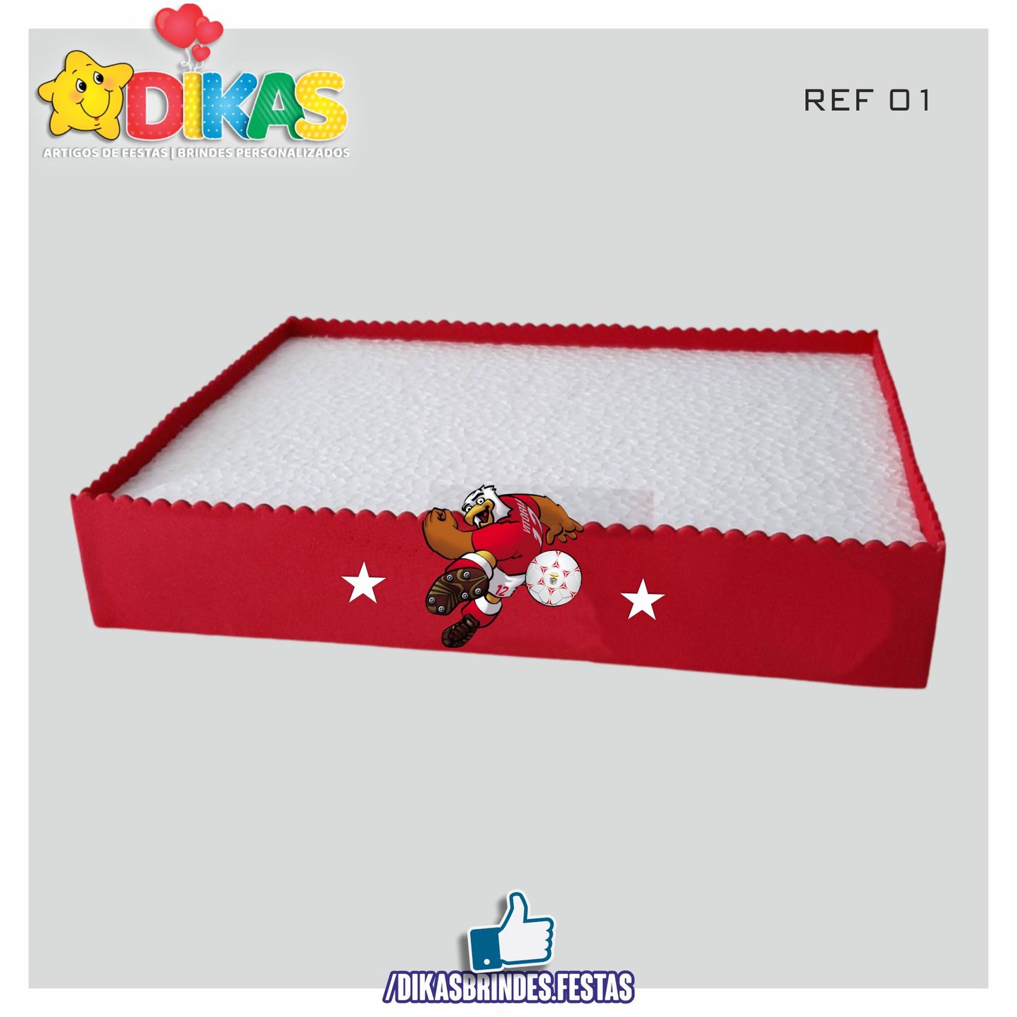 BANDEJA ARTESANAL PEQUENA - FUTEBOL BENFICA