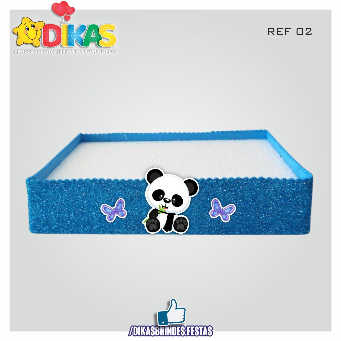 BANDEJA ARTESANAL PEQUENA - PANDA BEBÉ