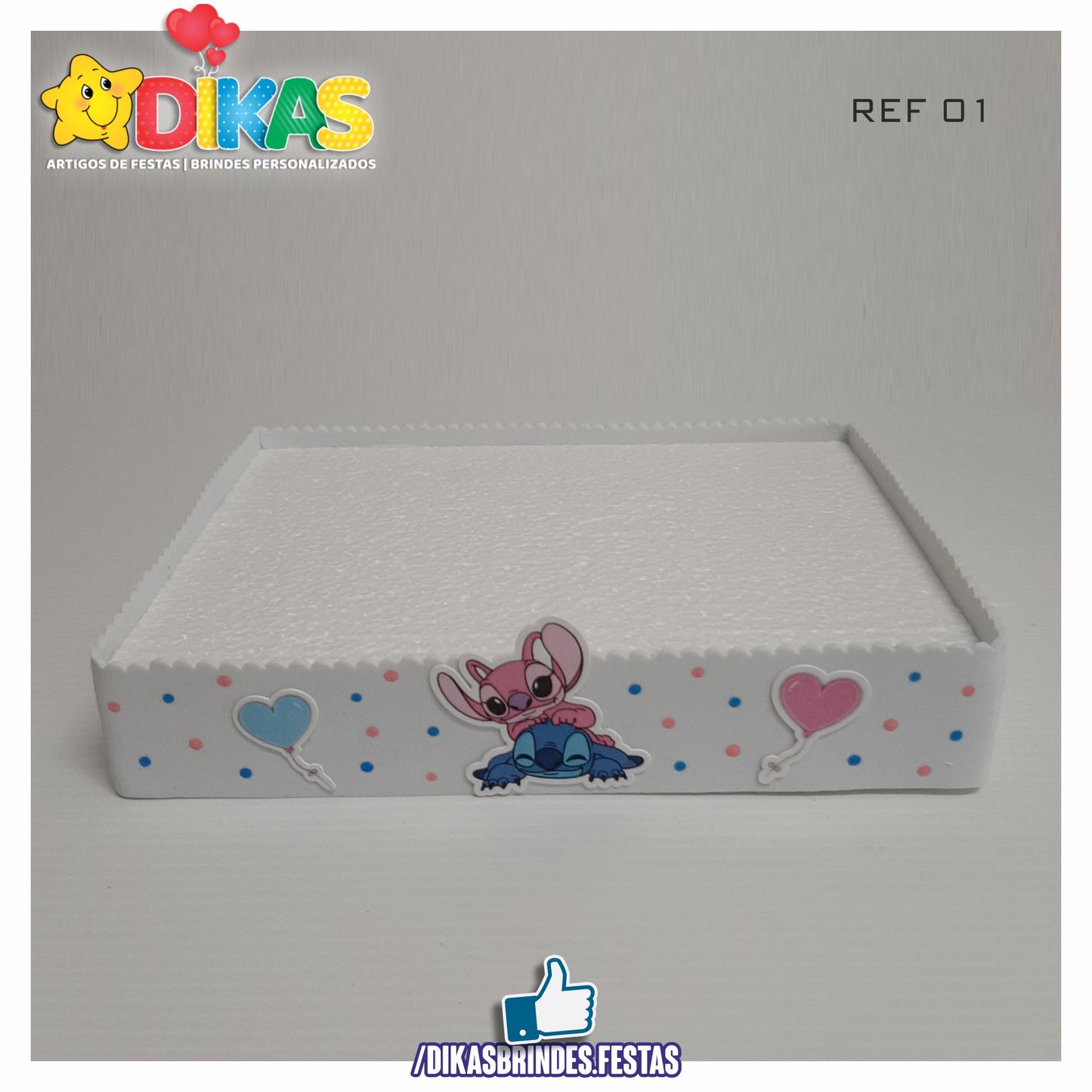 BANDEJA ARTESANAL PEQUENA - STITCH