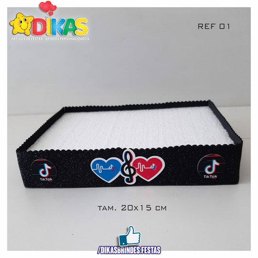 BANDEJA ARTESANAL PEQUENA - TIK TOK
