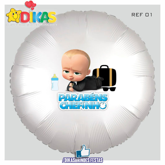 BALÃO FOIL TEMA/PARABÉNS - BOSS BABY