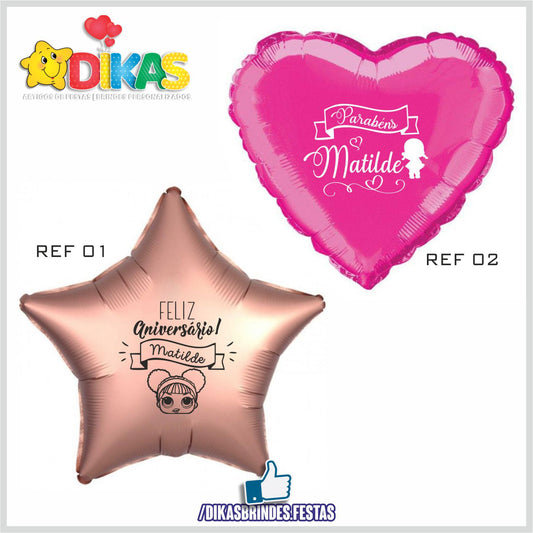 BALÃO FOIL PERSONALIZADO - L.O.L.