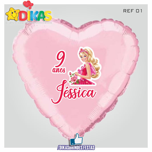 BALÃO FOIL PERSONALIZADO - BARBIE