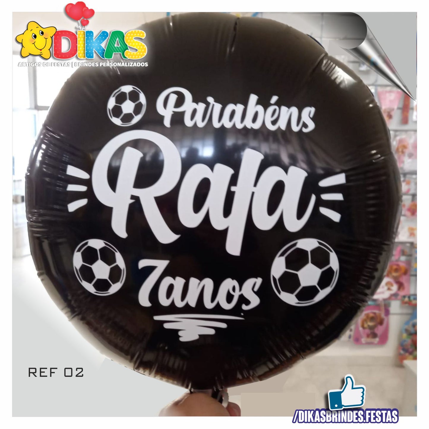 BALÃO FOIL PERSONALIZADO - FUTEBOL