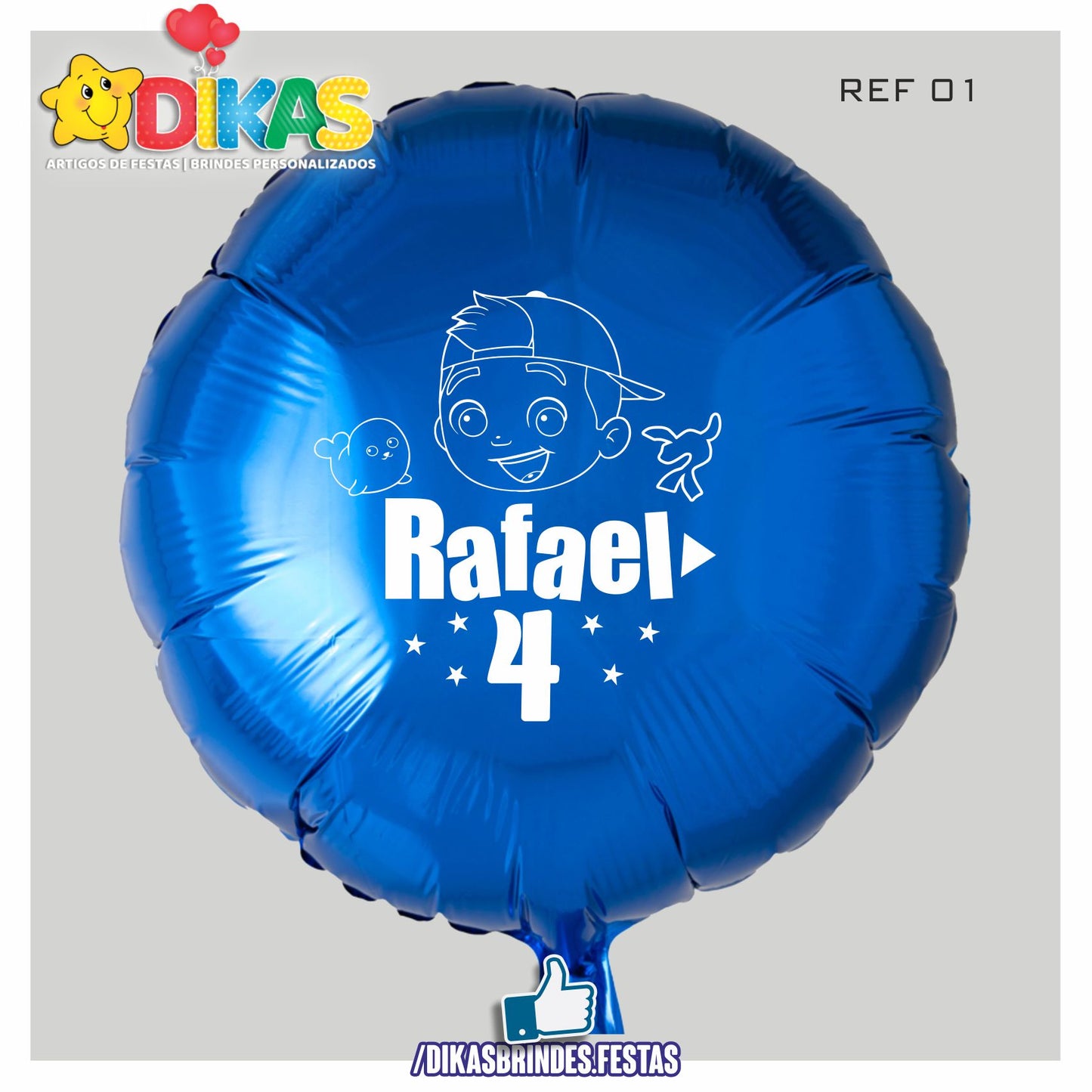 BALÃO FOIL PERSONALIZADO - LUCCAS NETO