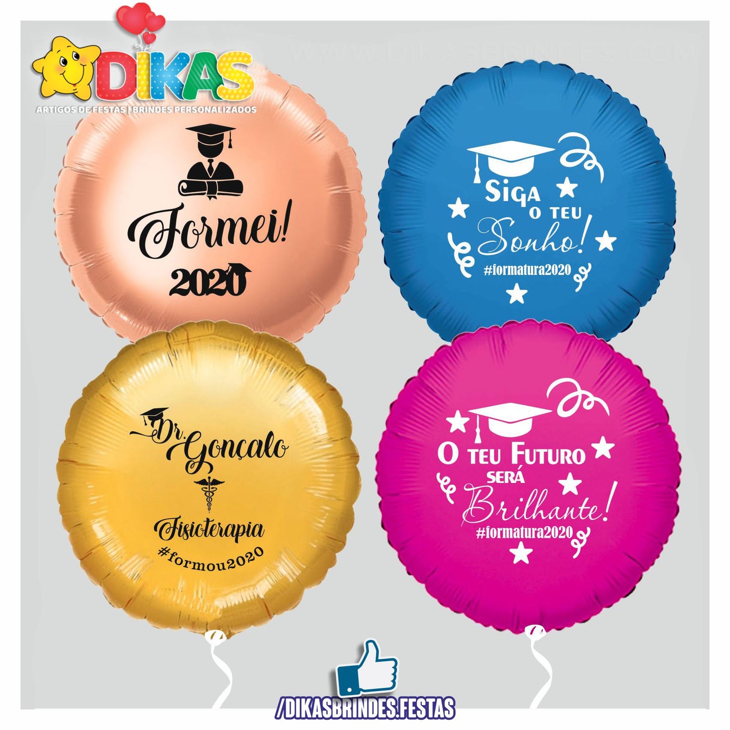 BALÃO FOIL PERSONALIZADO - FINALISTAS