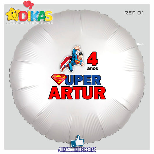 BALÃO FOIL PERSONALIZADO - SUPER HOMEM