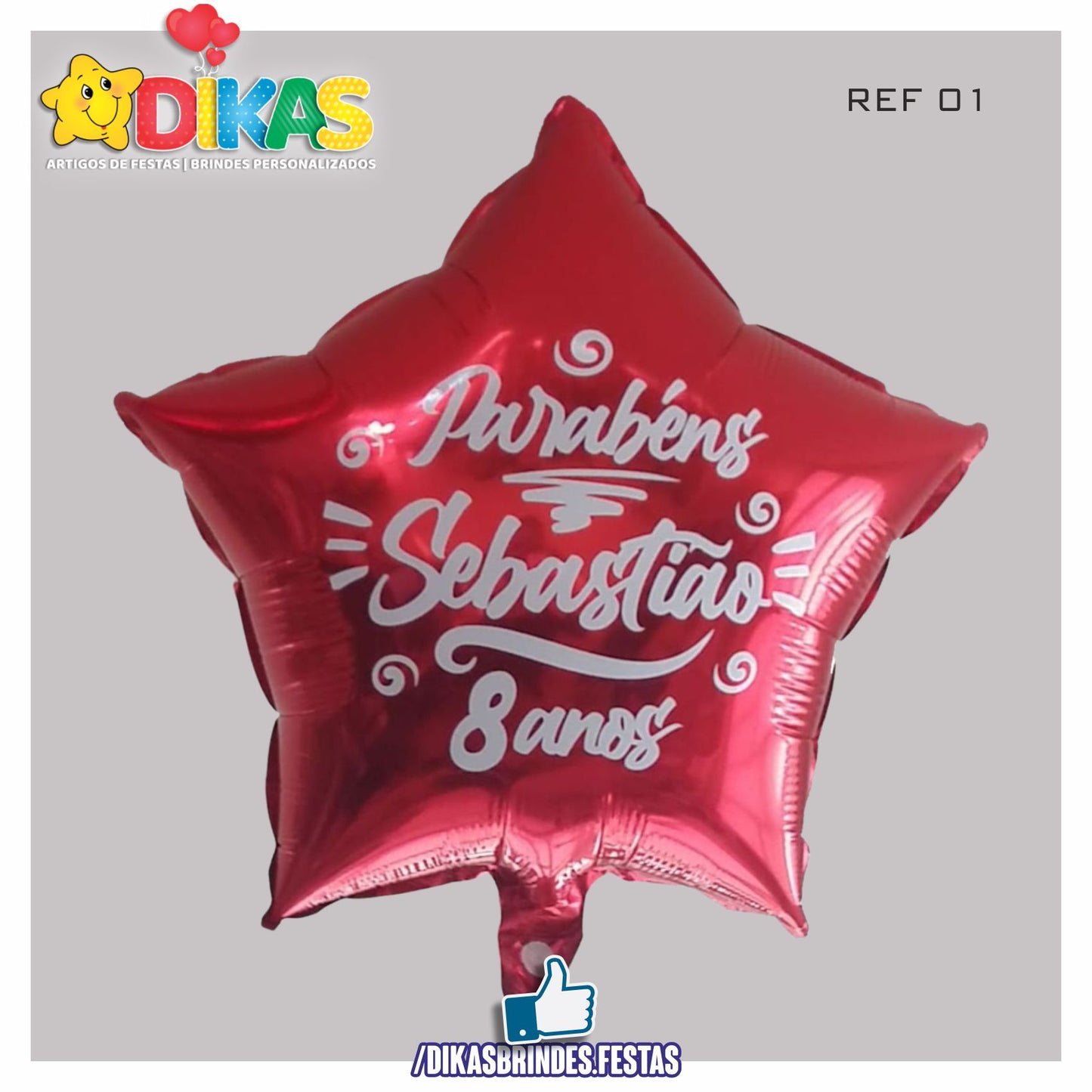 BALÃO FOIL PERSONALIZADO - FUTEBOL BENFICA