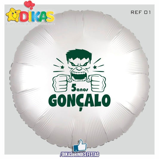 BALÃO FOIL PERSONALIZADO - HULK