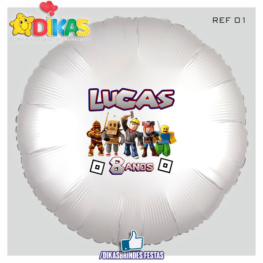 BALÃO FOIL PERSONALIZADO - ROBLOX