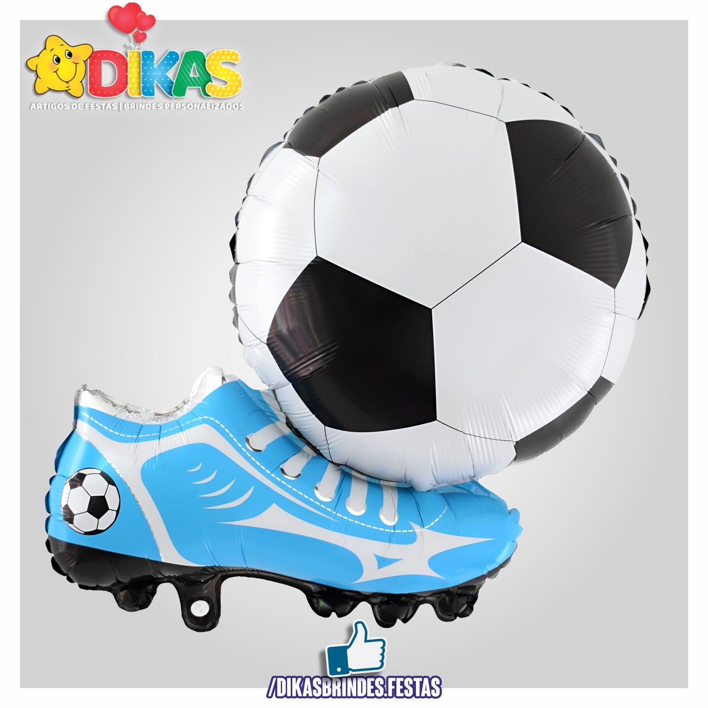 BALÃO FOIL CHUTERIA AZUL