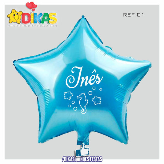 BALÃO FOIL PERSONALIZADO - PEQUENA SEREIA