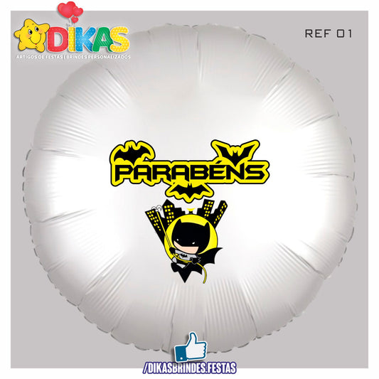 BALÃO FOIL TEMA/PARABÉNS - BATMAN