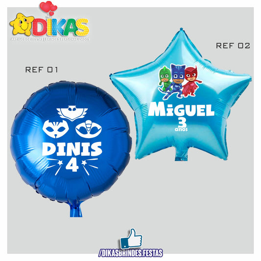 BALÃO FOIL PERSONALIZADO - PJMASKS