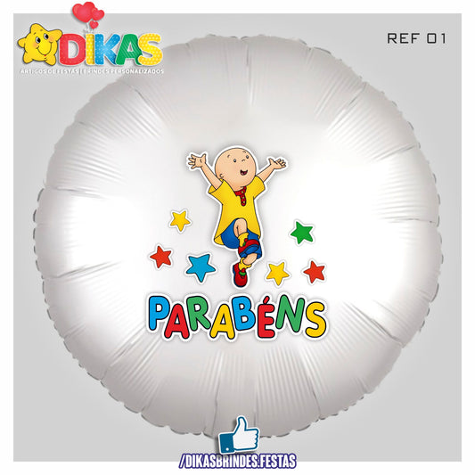 BALÃO FOIL TEMA/PARABÉNS - RUCA