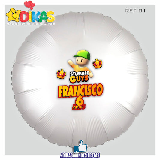 BALÃO FOIL PERSONALIZADO - STUMBLE GUYS