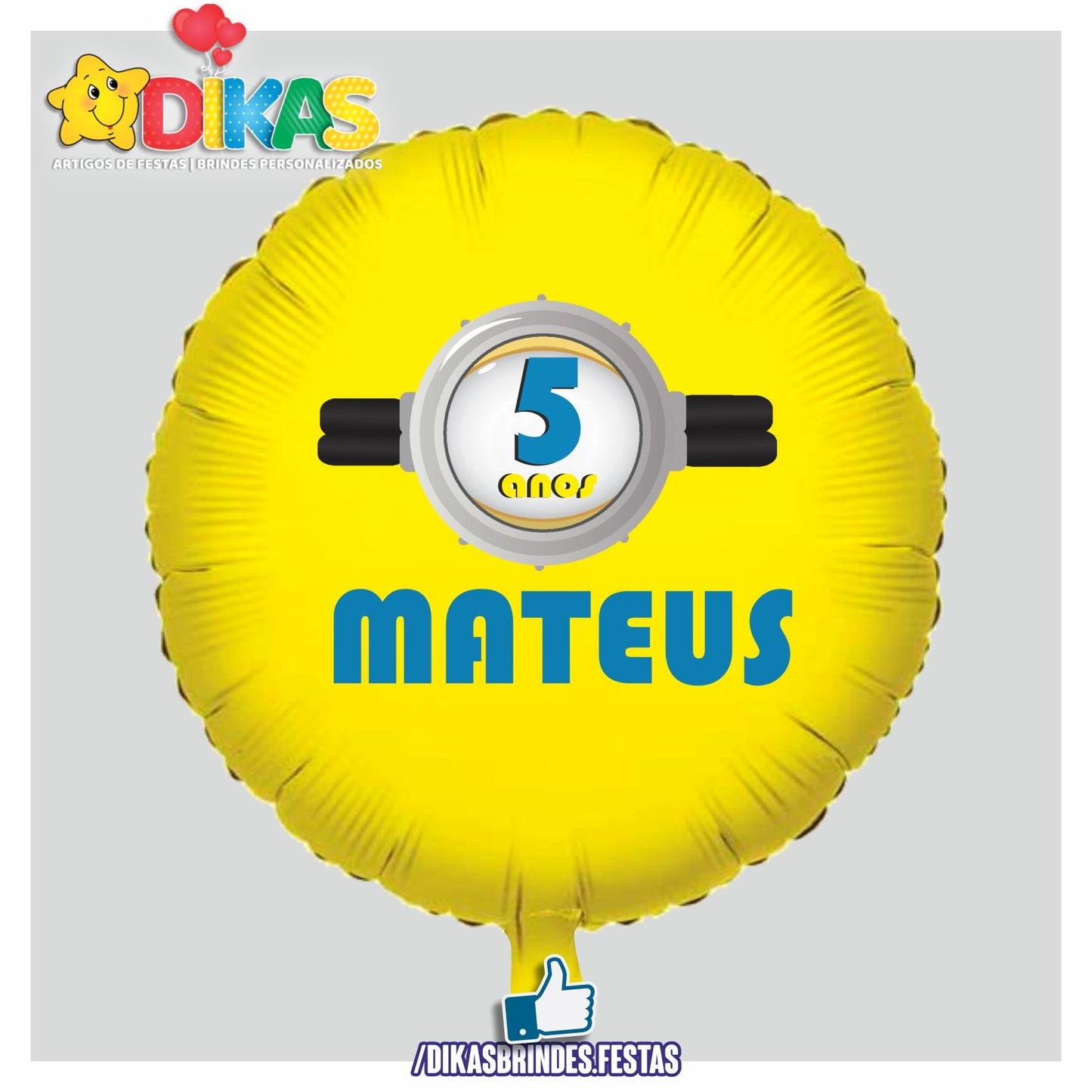 BALÃO FOIL PERSONALIZADO - MINIONS