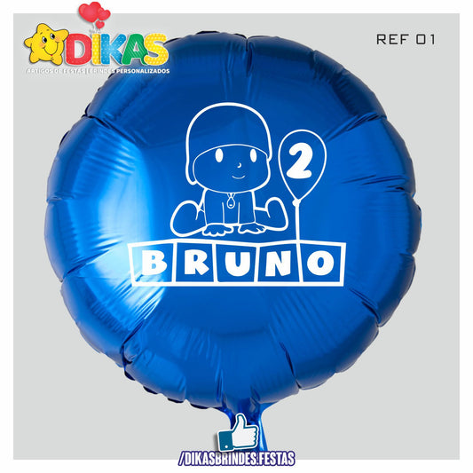 BALÃO FOIL PERSONALIZADO - POCOYO