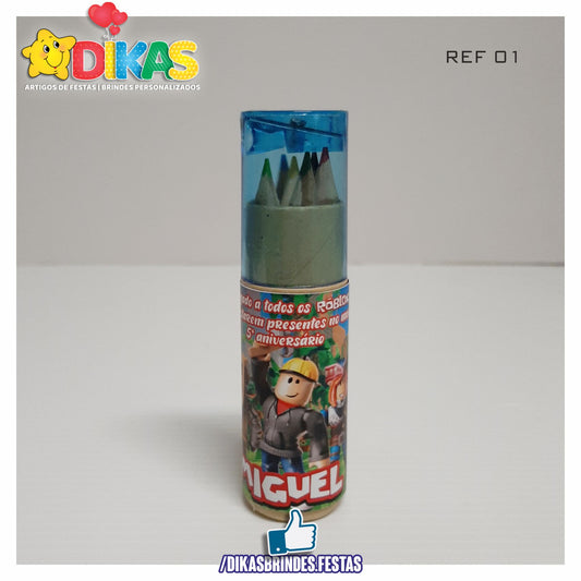 ESTOJO PERSONALIZADO LÁPIS E AFIA - ROBLOX