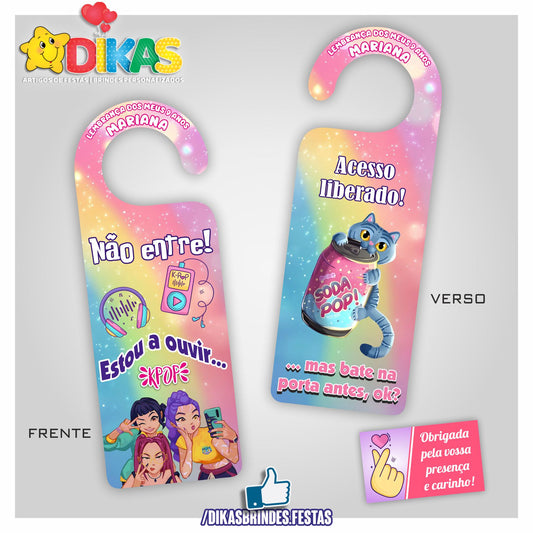 AVISO DE PORTA - GUERREIRAS DO K-POP