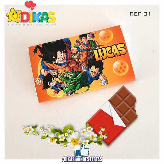 TABLET CHOCOLATE 20G PERSONALIZADO - DRAGON BALL