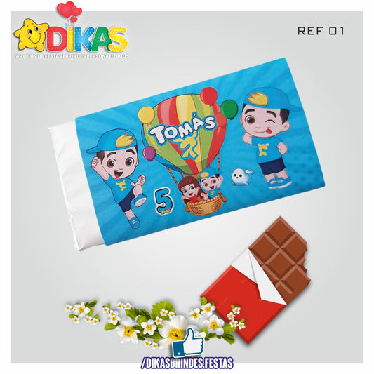 TABLET CHOCOLATE 20G PERSONALIZADO - LUCCAS NETO
