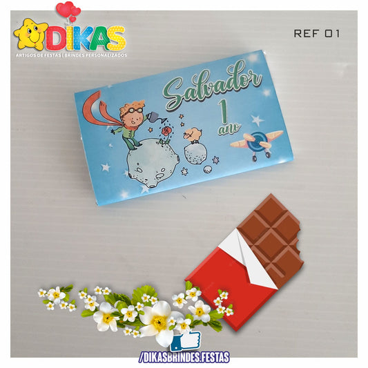 TABLET CHOCOLATE 20G PERSONALIZADO - PEQUENO PRÍNCIPE