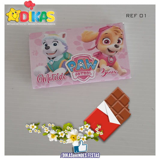 TABLET CHOCOLATE 20G PERSONALIZADO - SKYE