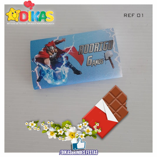 TABLET CHOCOLATE 20G PERSONALIZADO - THOR