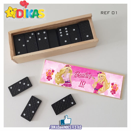 DOMINÓ C/ CAIXINHA PERSONALIZADA - BARBIE
