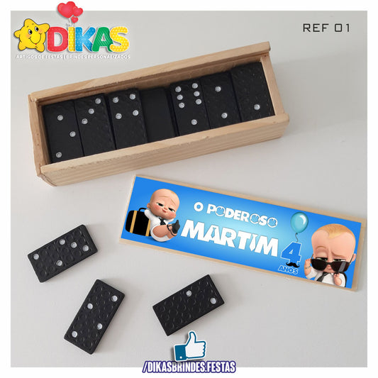 DOMINÓ C/ CAIXINHA PERSONALIZADA - BOSS BABY