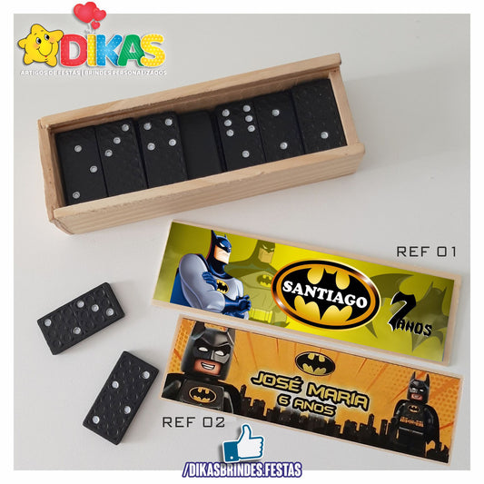 DOMINÓ C/ CAIXINHA PERSONALIZADA - BATMAN