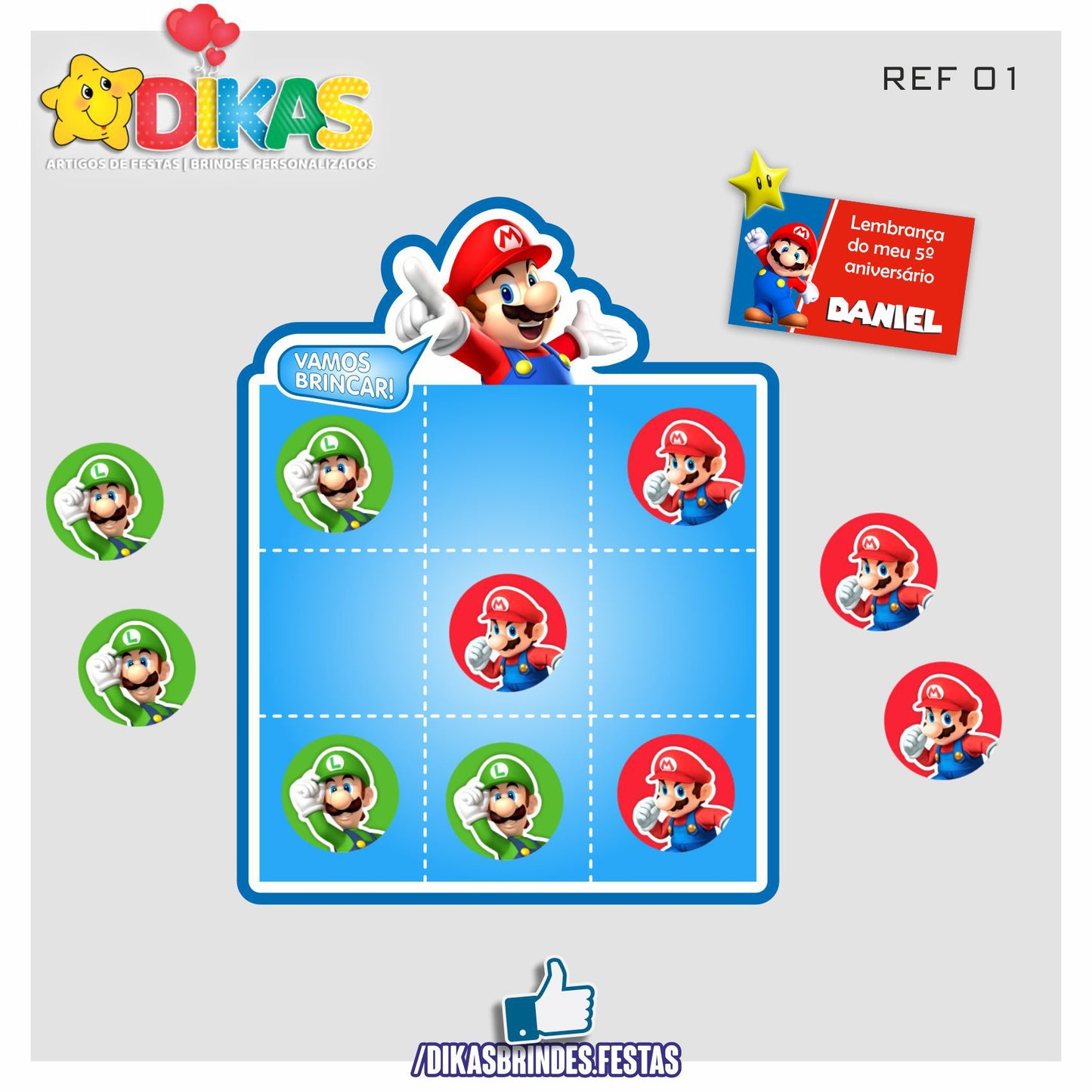 JOGO DO GALO ARTESANAL - MARIO BROS