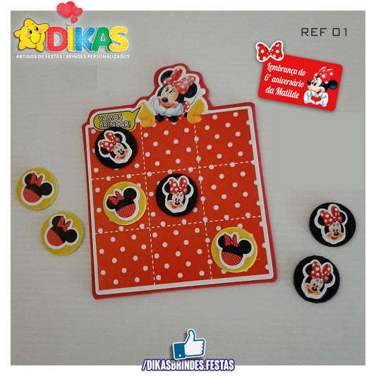 JOGO DO GALO ARTESANAL - MINNIE VERMELHA