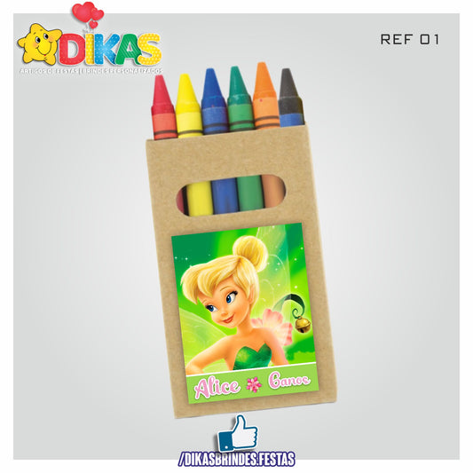 CAIXA DE LÁPIS DE CERA PERSONALIZADA - SININHO