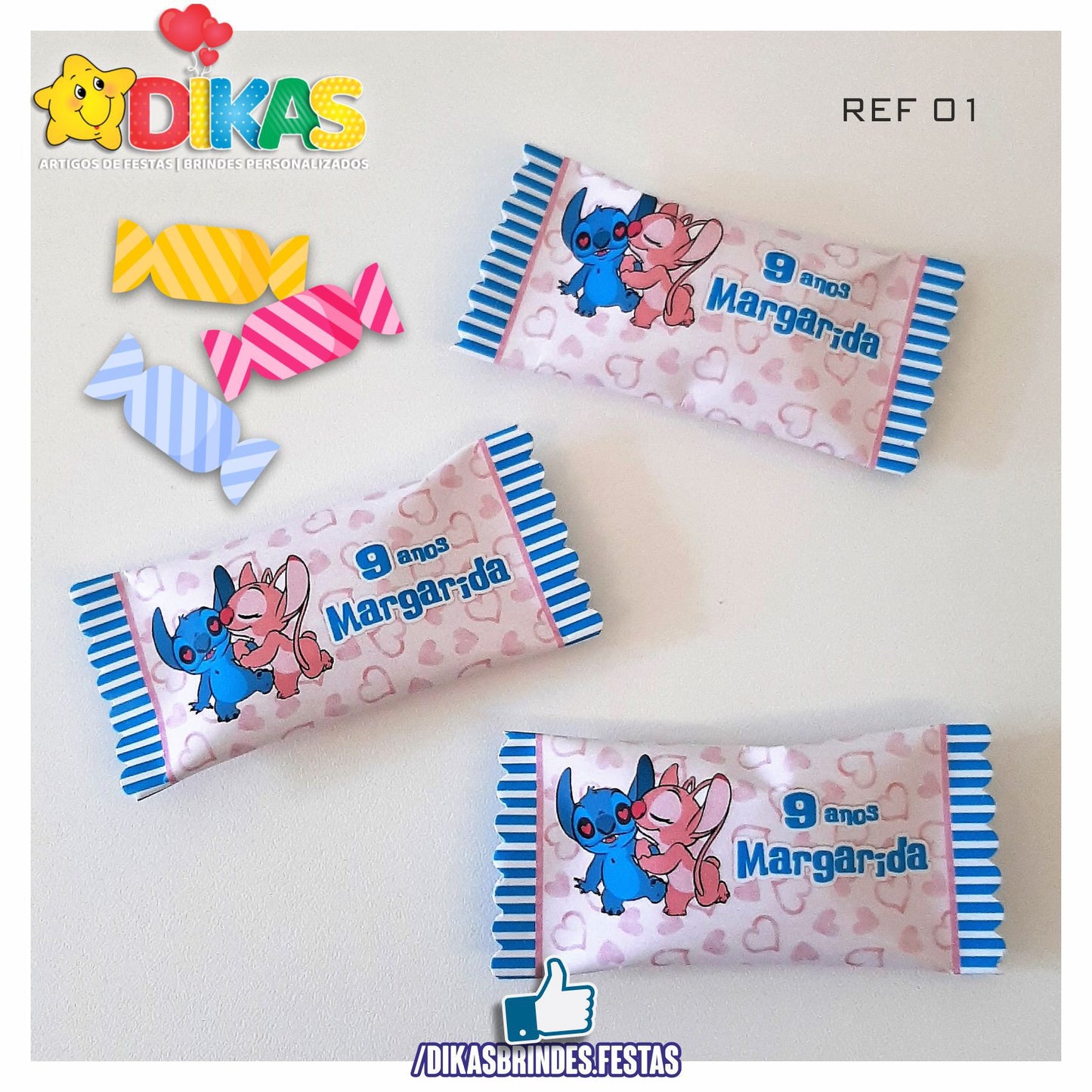 REBUÇADOS PERSONALIZADOS - STITCH