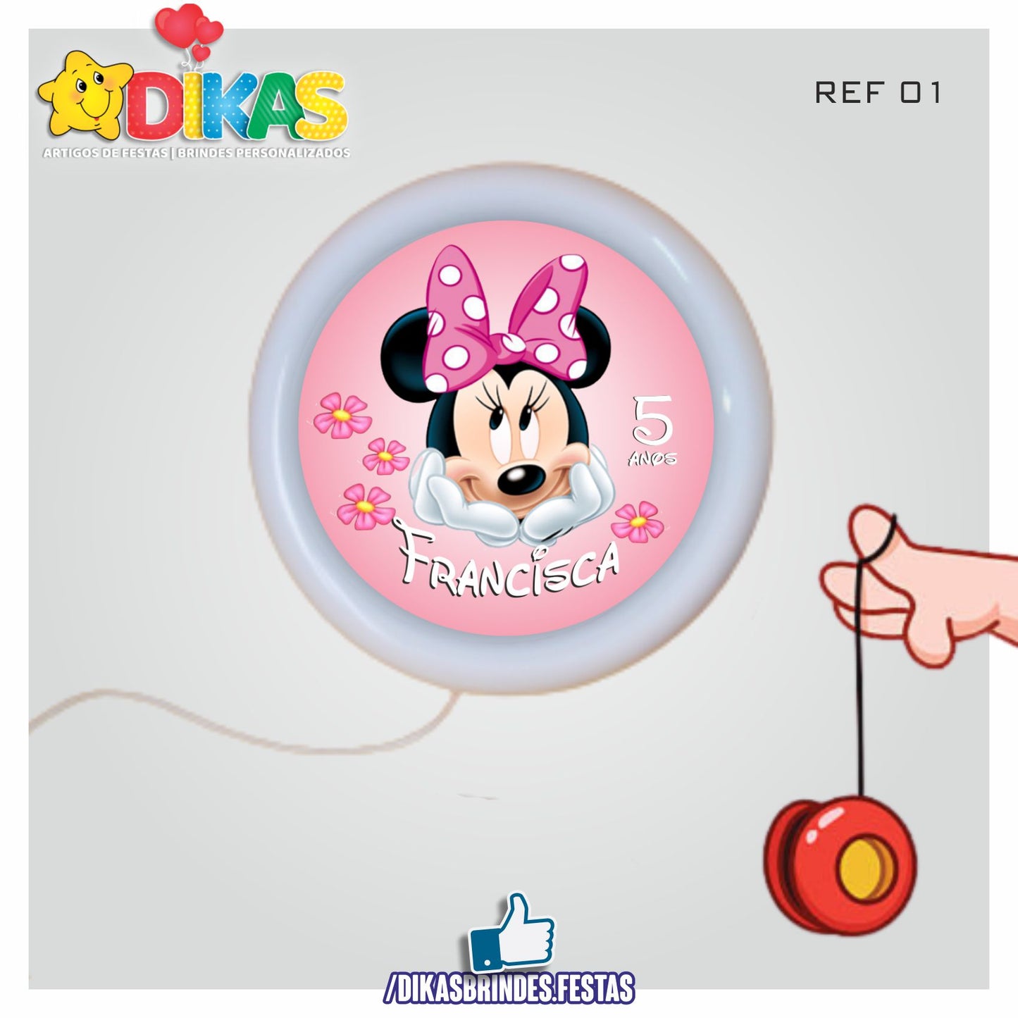 IOIÓ PERSONALIZADO - MINNIE ROSA