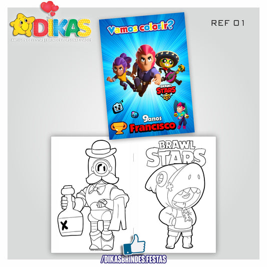 LIVRINHO PARA COLORIR - BRAWL STARS