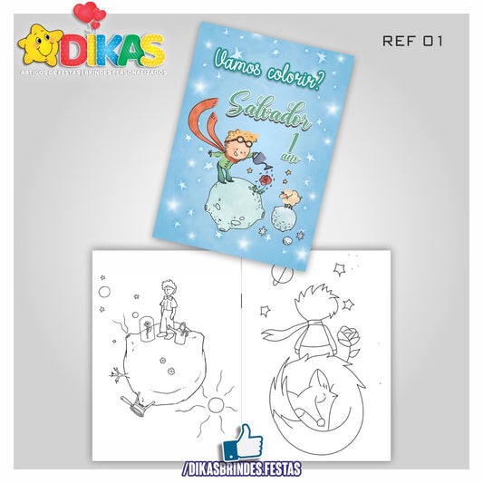 LIVRINHO PARA COLORIR - PEQUENO PRÍNCIPE