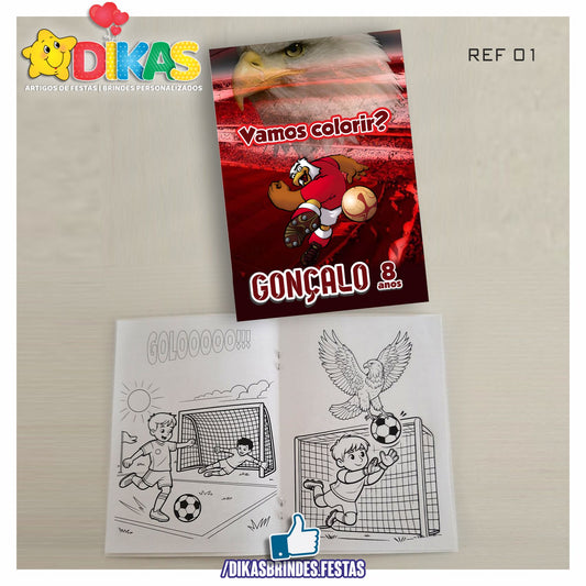 LIVRINHO PARA COLORIR - FUTEBOL BENFICA