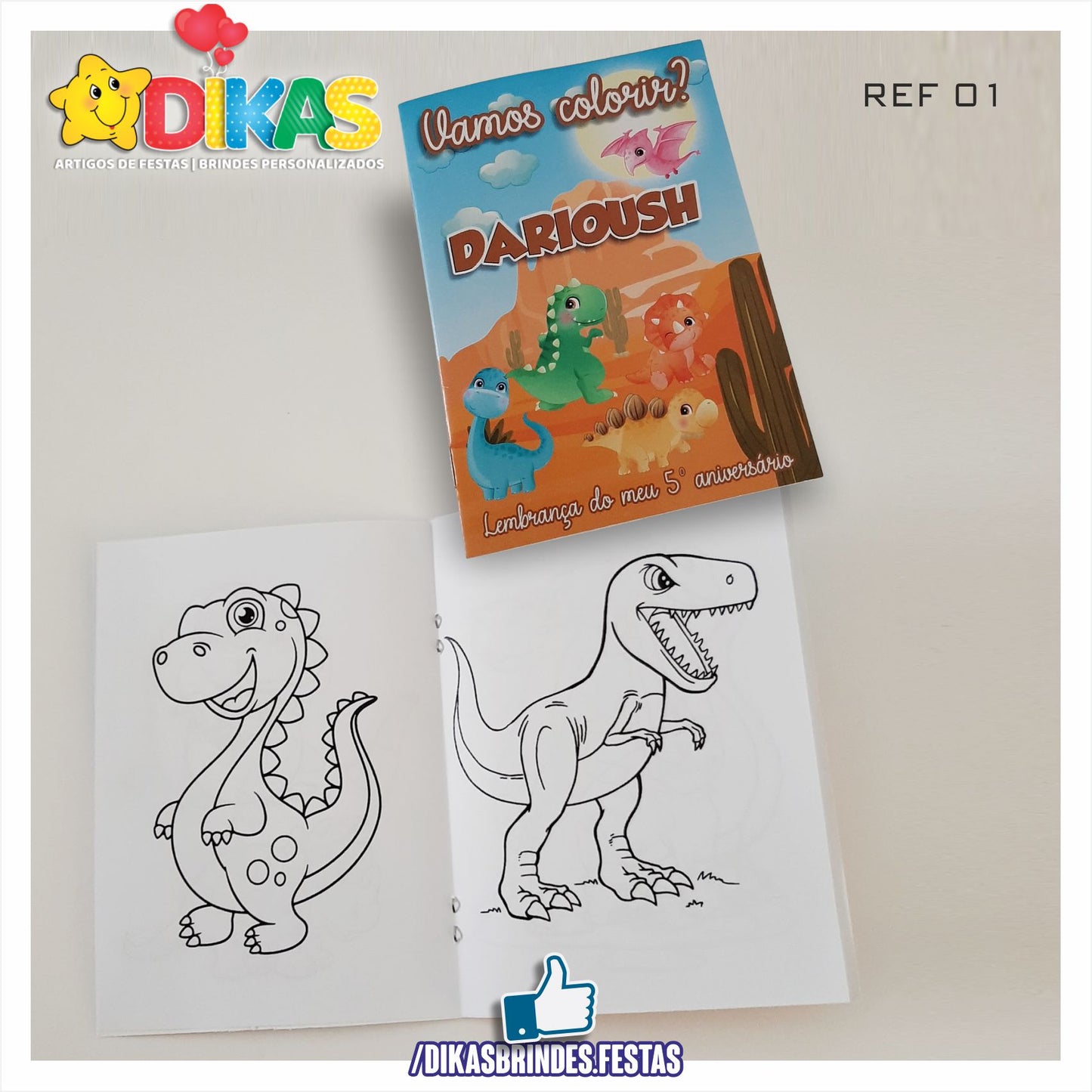 LIVRINHO PARA COLORIR - DINOSSAUROS