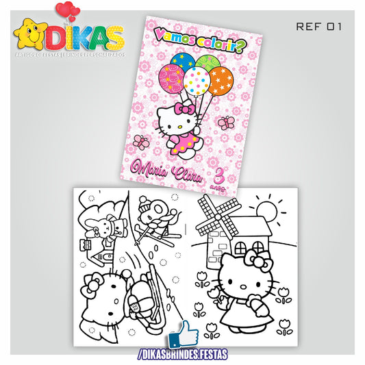 LIVRINHO PARA COLORIR - HELLO KITTY