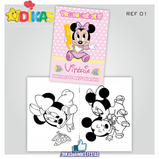 LIVRINHO PARA COLORIR - MINNIE BABY