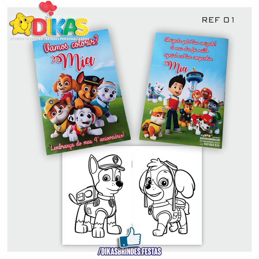 LIVRINHO PARA COLORIR - PATRULHA PATA