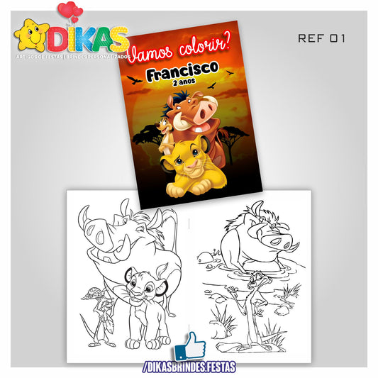 LIVRINHO PARA COLORIR - REI LEÃO