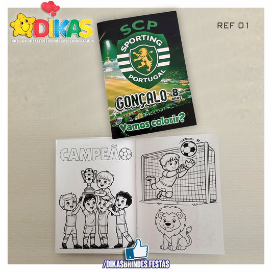 LIVRINHO PARA COLORIR - FUTEBOL SPORTING