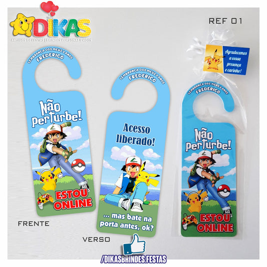 AVISO DE PORTA - POKÉMON