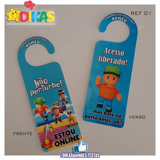 AVISO DE PORTA - STUMBLE GUYS